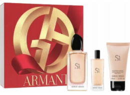 Alkotest SET GIORGIO ARMANI Si EDP sprej 100ml + EDP sprej 15ml + TĚLOVÉ MLÉKO 50ml