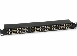 Equip Patchpanel Equip 48x RJ45 Cat6 19 FTP 1HE ISO/IEC černý