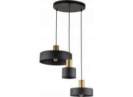 TKKRYWULT TK Lighting Alvaro 5729 závěsná lampa 3x15W E27 černá/zlatá