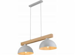 TKKRYWULT Tk Lighting Oslo 4713 závěsná lampa 2x15W E27 bílá/dřevěná