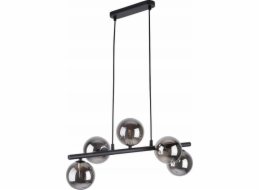 TKKRYWULT Tk Lighting Estera 6707 závěsná lampa moderní svítidlo s trámovým svítidlem, 5x6W, G9 černá/chrom