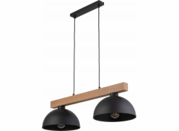 TKKRYWULT Tk Lighting Oslo 4711 závěsná lampa 2x15W E27 černá/dřevěná