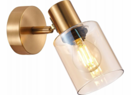 Italux Italux Santia SPL-65342-1-BRO-AMB nástěnné svítidlo 1x40W E14 mosaz/jantarová