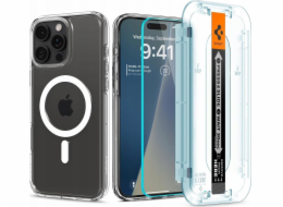 Spigen Pouzdro Ultra Hybrid MagSafe, bílé + ochranné sklo EZ Fit Pack - iPhone 16 Pro Max