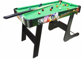 LeanToys Velký dřevěný skládací kulečníkový stůl + míčky