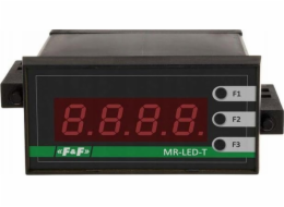 F&F Panelový displej F&F MAX-MR-LED-T s tlačítky a komunikací Modbus RTU, černý