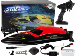NO NAME Motorový člun R/C 2.4G červený 35 km/h