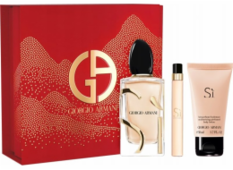 Alkotest SET GIORGIO ARMANI Si EDP sprej 100ml + EDP sprej 10ml + TĚLOVÉ MLÉKO 50ml