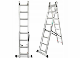 Forcekraft Kombinovaný žebřík 2x12 schodů