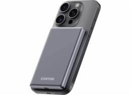 Canyon Powerbanka OnPower 505 slim MagSafe 5000 mAh PD20W tmavě šedá