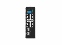 Ruijie Networks RG-NIS2100 Řízený L2 Gigabit Ethernet (10/100/1000) Podpora napájení po Ethernetu (PoE) Černá, Nerezová ocel