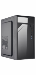 EUROCASE MidT ML M6-590B / mATX / bez zdroje / 2x USB 3.0 / USB-C / černá
