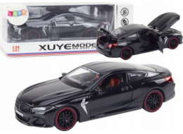 LeanToys Sports Car Metal Friction Drive Otevírací prvky 1:24 Černá