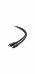 C2G 2.5ft Thunderbolt 4 USB C Cable - USB C to USB C - 40Gbps - M/M - Kabel Thunderbolt - USB-C (M) do USB-C (M) - USB 3.2 / DisplayPort 2.1 / Thunderbolt 4 - 30 V - 76 cm - USB napájení (100W), podpo