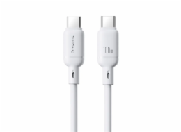 Rychlonabíjecí kabel Baseus Silky USB-C/USB-C 1m 100W bílý