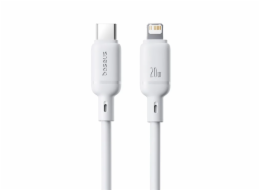 Rychlonabíjecí kabel Baseus Silky USB-C/Lightning 1m 20W bílý