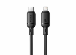 Rychlonabíjecí kabel Baseus Silky USB-C/Lightning 1m 20W černý