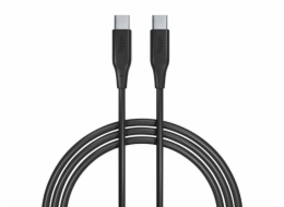 Datový kabel Allity AUC-02 USB-C/USB-C 1m 60W černý
