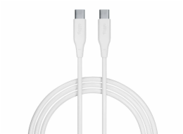 Datový kabel Allity AUC-02 USB-C/USB-C 1m 60W bílý