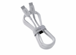 Datový kabel Allity AUC-03 USB-C/USB-C 1m 100W bílý