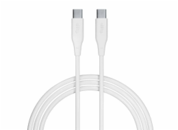 Datový kabel Allity AUC-02 USB-C/USB-C 2m 60W bílý