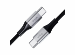 Datový kabel Allity AUC-01 USB-C/USB-C 1m 100W černý