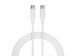 Datový kabel Allity AUC-02 USB-C/USB-C 2m 100W bílý