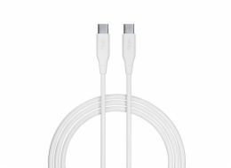 Datový kabel Allity AUC-02 USB-C/USB-C 1m 100W bílý