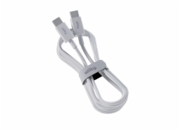 Datový kabel Allity AUC-03 USB-C/USB-C 2m 100W bílý
