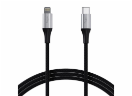 Datový kabel Allity AUC-01 USB-C/Lightning 2m 27W černý