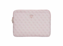 Guess Kabelka Sleeve 14 4G s trojúhelníkovým logem a kapsou na zip růžová