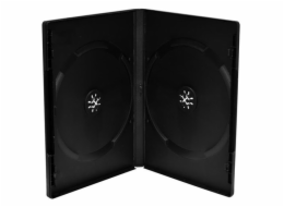 Obal na 2 DVD 14mm, černý - karton 50 ks