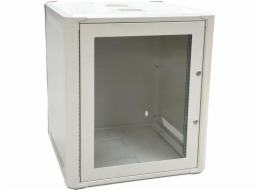 Rozvaděč Conexpro 19" 12U/600mm, FLAT PACK, jednodílné skleněné dveře