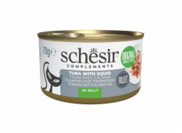 SCHESIR Complements Tuna with squids in jelly - mokré krmivo pro kočky - 70g