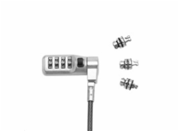 BAZAR - DICOTA Universal Security Cable Lock, 3 Exchangeable heads fits all slots, combination - Rozbaleno (Komplet)