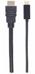 Manhattan kabel USB-C na HDMI, 2m, černá