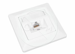 Zásuvka Solarix CAT6 UTP 1 x RJ45 pod omítku bílá