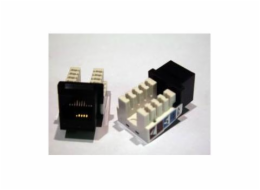 Solarix Keystone c5e UTP RJ45, černý, zařezávací
