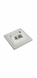 Zásuvka Solarix CAT5E UTP 2 x RJ45 pod omítku bílá
