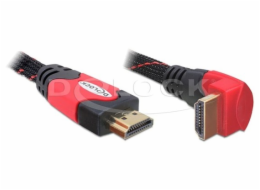 Delock HDMI 1.4 kabel A/A samec/samec pravoúhlý, délka 3 metry
