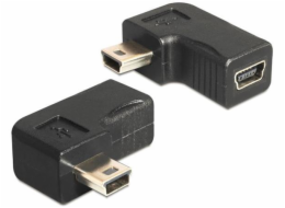 Delock adaptér USB-B mini 5-pin samec/samice 90° pravoúhlý