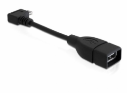 Delock Adapter USB micro-B samec pravoúhlý > USB 2.0-A samice OTG 11cm