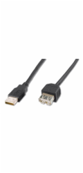 Digitus&nbsp;USB&nbsp;kabel&nbsp;prodlužovací&nbsp;A-A,&nbsp;3m,&nbsp;černý