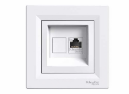 Asfora - zásuvka datová RJ45, kat.5e UTP - bílá