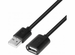 AM-AF USB kabel 1,8m prodlužovací kabel, černý