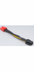 AKASA kabel  redukce napájení z 6pin PCIe na 8pin PCIe 2.0, 10cm
