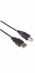 PREMIUMCORD Kabel USB 2.0 A-B propojovací 1m, barva černá