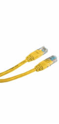PREMIUMCORD Patch kabel UTP RJ45-RJ45 CAT5e 1m žlutá