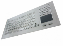 KB020 – Průmyslová nerezová klávesnice s touchpadem do panelu, CZ, USB, IP65