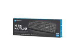 Natec Nautilus 2 NKL-1959 Natec klávesnice Nautilus 2/Drátová USB/CZ/SK layout/Černá